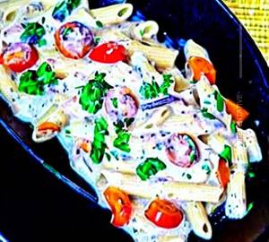 Chicken white sauce pasta
