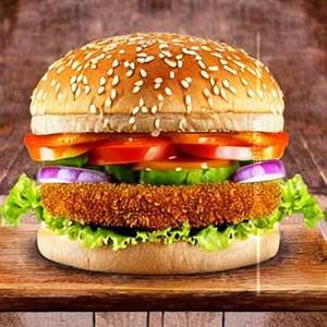 Crispy veg burger