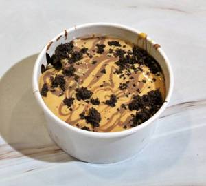 White chocolate fudge brownie