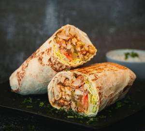 Turkish chicken roll shawarma