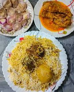 Mutton  Biryani With Chicken Gravy