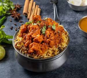 Egg Bhurji Curry Biryani