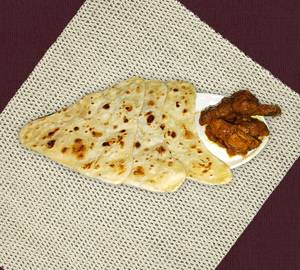 3 paratha with chicken kosha and salad