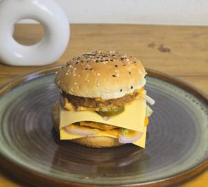 Double Cheese Double Patty Burger + thumbs up