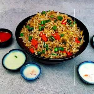 Veg Burnt Garlic Fried Rice