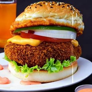 Crispy Chicken Nuggets Burger