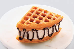 Ice Cream & Fudge Vanilla Waffle
