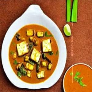 Paneer Mushroom & Baby Corn In Special Ginger Sauce Gravy