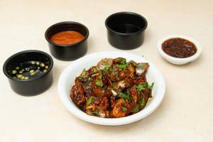 Baby Corn and Mushroom Chilli Dry