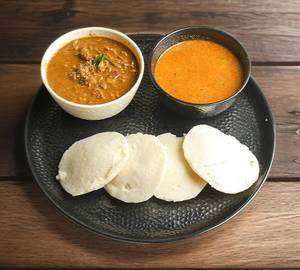 Kudal Kulambu +kudal Semi Gravy+4idli