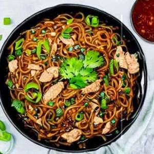 Chicken Black Bean Noodles