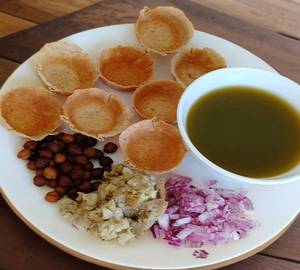 Whole wheat Baked Pani Puri katori
