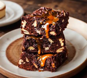 Caramel brownie