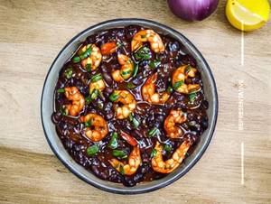 Prawns Hot Black Bean Sauce Dry