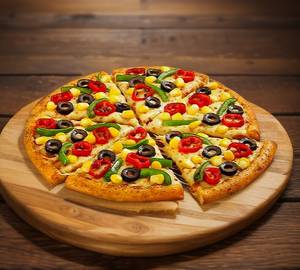 Deluxe Veggie Paradise Pizza