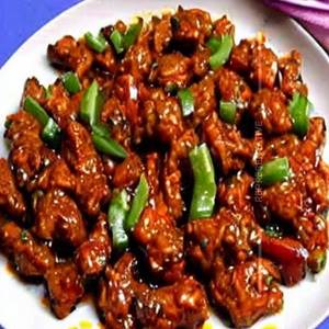 Diced Chicken Chilli Capsicum  Dry