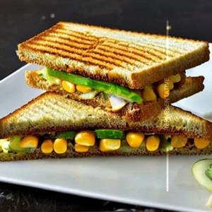 Vegetable corn sandwich