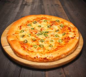 Cheese And Green Chillies Pizza