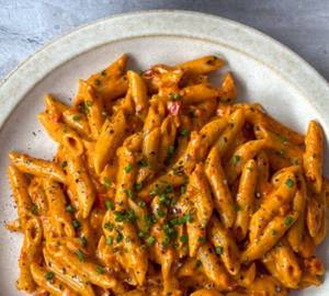 Veg red sauce pasta