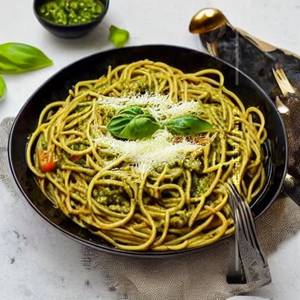 Spaghetti In Pesto Sauce
