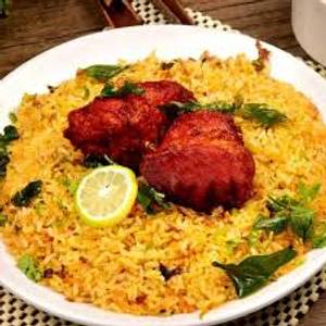 Biryani rice + 2 pc kebab