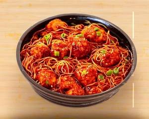 Veg Manchurian Noodles