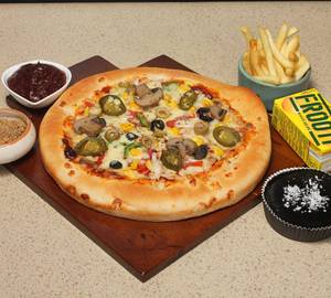 Veg Pizza + Medium Fries + Frooti + Get A Brownie Free