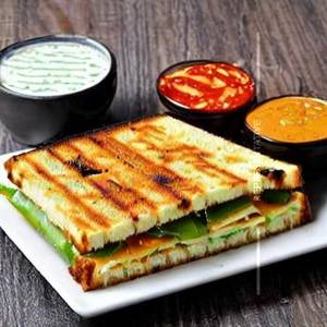 Cheese Masala Paneer Grilled Sandwich