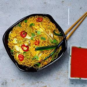 Egg Singapore Noodles