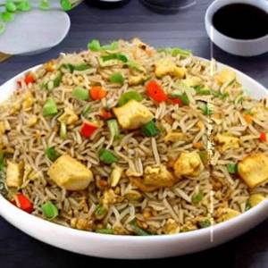 Egg Baby Corn Mushroom Fried Rice