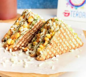 Corn and cheese sandwich