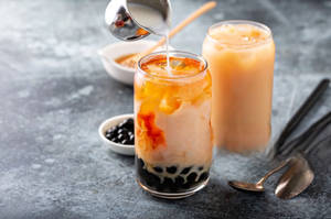 Butterscotch & Toffee Popping Boba