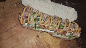 Paneer hot dog