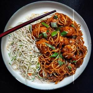 Chicken Manchurian Noodles 