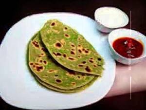 Green chilli paratha