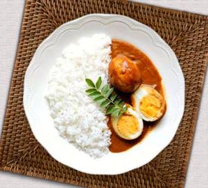 Egg curry 2pc with rice