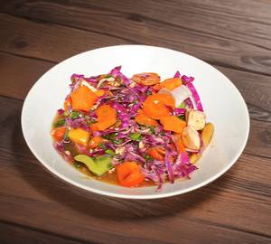 Stir fried mixed vegetables in hot garlic sauce