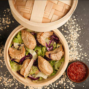Oats  Chicken Momos (6 Pcs)