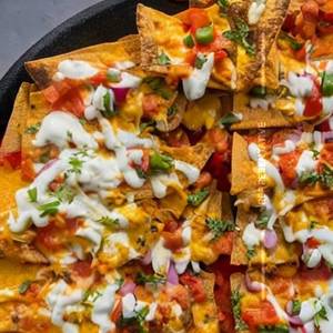 Cheesling baked nachos