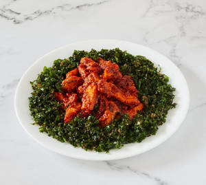 Crispy Spinach Spicy Chicken