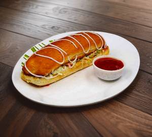 Veg cheese hot dog