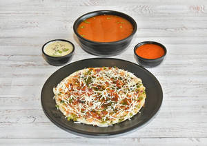 Cheese Tomato Onion Mix Uttapam