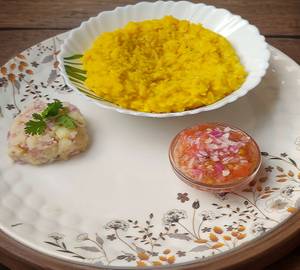 Arhar dal khichdi plain