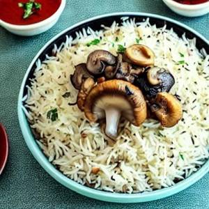 Mushroom Schezwan Rice