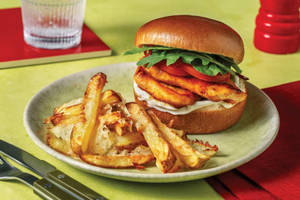 Chicken Piri Piri Burger And French Fries Box