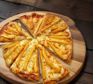 Cheesy fries pizza