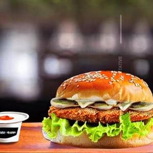 Grilled chicken burger