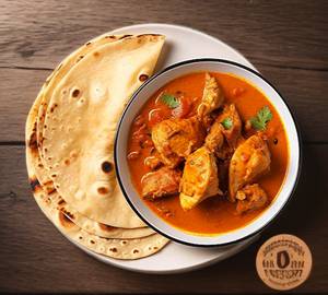 Chappathi with chicken gravy [2 pieces 250 ml ]