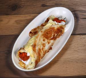 Single Egg With Double Chicken Roll