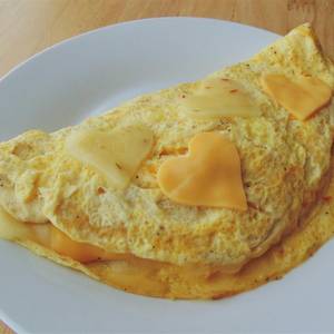 Egg butter omelette-3 eggs
